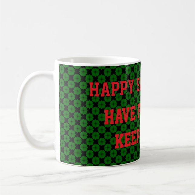 Caneca De Café Crie seu próprio, personalize o texto e o design (Esquerda)