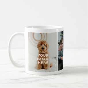 Caneca De Café Crie Seu Próprio Simples de 3 Fotos