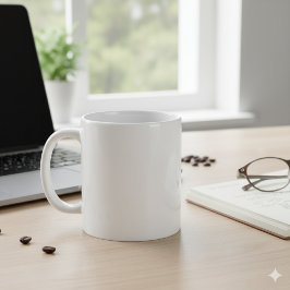 Caneca De Café Crie seu próprio Texto de Design Personalizado