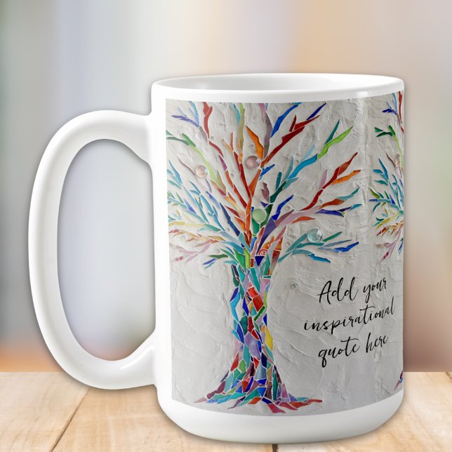 Caneca De Café Crie Sua Mensagem Inspiradora (Criador carregado)