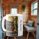 Caneca De Café Crie sua pequena foto pessoal da casa<br><div class="desc">Crie a sua pequena foto pessoal de casa Coffee Mug. Adicione suas fotos mais bonitas e adicione seu texto e crie uma caneca muito pessoal e exclusiva.</div>