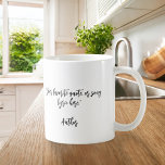 Caneca De Café Crie sua própria citação de caligrafia<br><div class="desc">Crie sua própria caneca de café personalizada. Apresenta tipografia de caligrafia minimalista.</div>