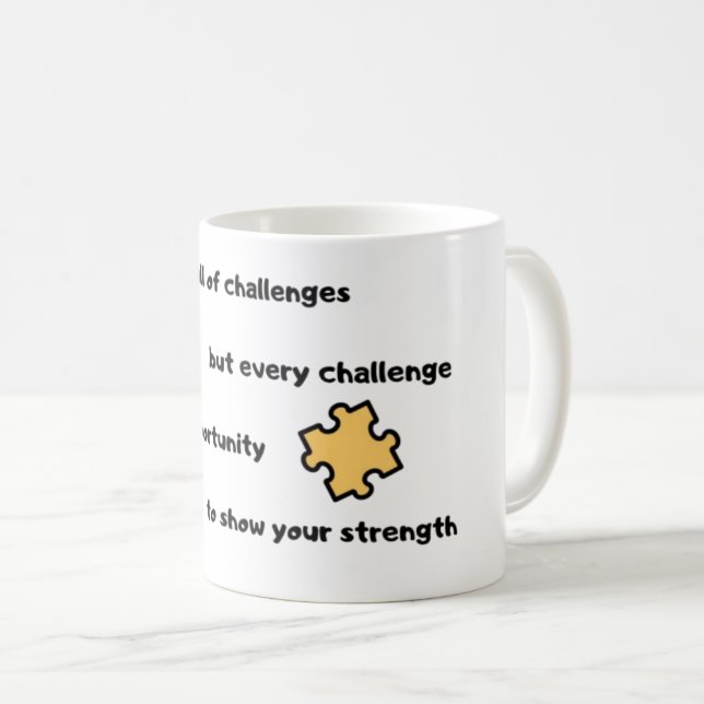 Caneca De Café Crie sua própria citação motivacional (Frente Esquerda)