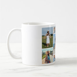 Caneca De Café Crie Sua Própria Colagem de 11 Fotos