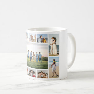 Caneca De Café Crie sua própria colagem de fotos 11