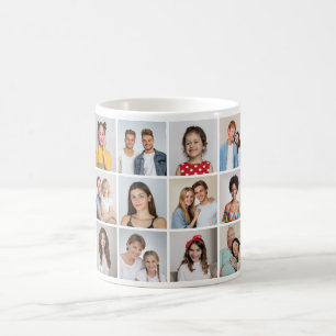 Caneca De Café Crie Sua Própria Colagem De Fotos 12