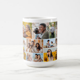 Caneca De Café Crie Sua Própria Colagem De Fotos 12