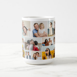 Caneca De Café Crie Sua Própria Colagem De Fotos 12