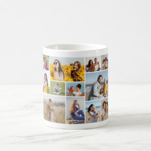Caneca De Café Crie Sua Própria Colagem De Fotos 12