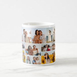 Caneca De Café Crie Sua Própria Colagem De Fotos 12