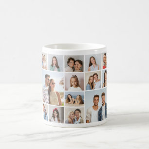 Caneca De Café Crie Sua Própria Colagem De Fotos 14