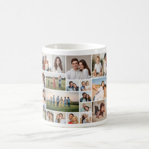 Caneca De Café Crie sua própria colagem de fotos 20