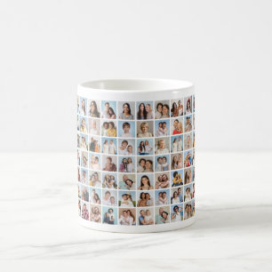 Caneca De Café Crie sua própria colagem de fotos 70