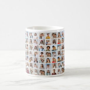 Caneca De Café Crie sua própria colagem de fotos 70