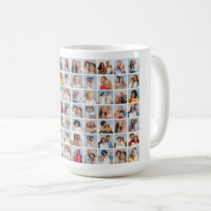 Caneca De Café Crie sua própria colagem de fotos 70