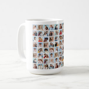 Caneca De Café Crie Sua Própria Colagem De Fotos 80