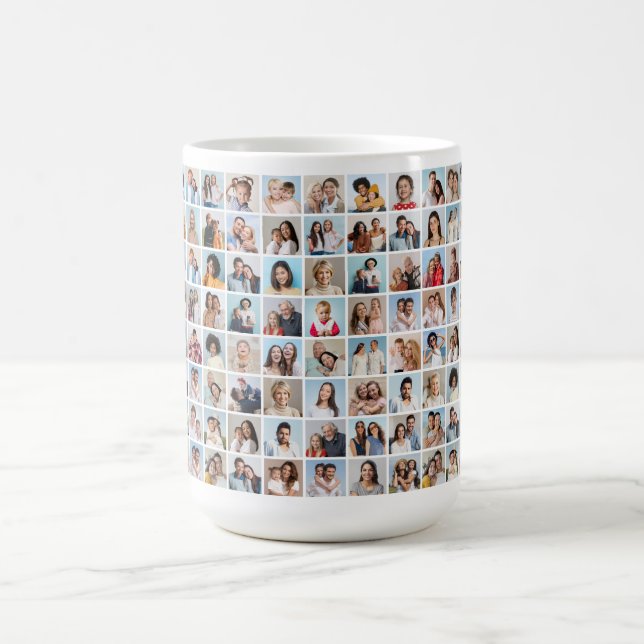 Caneca De Café Crie sua própria colagem de fotos 88 (Centro)