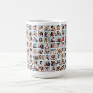 Caneca De Café Crie sua própria colagem de fotos 88