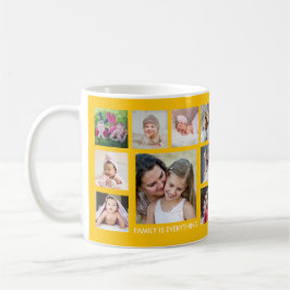 Caneca De Café Crie Sua Própria Colagem De Fotos Da Família 18 Am