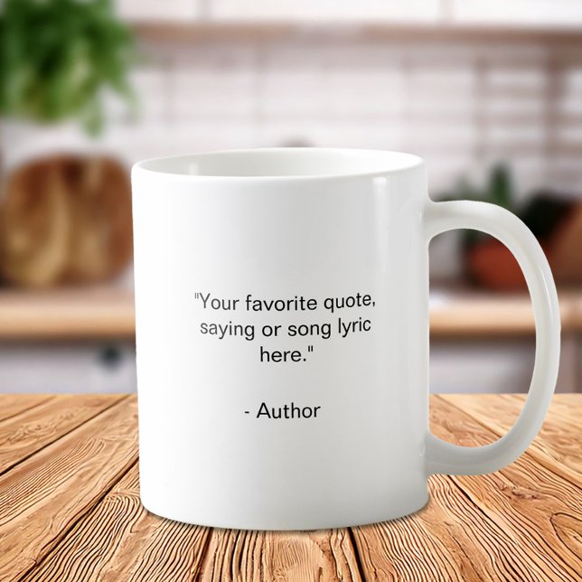 Caneca De Café Crie sua própria cotação personalizada (Criador carregado)