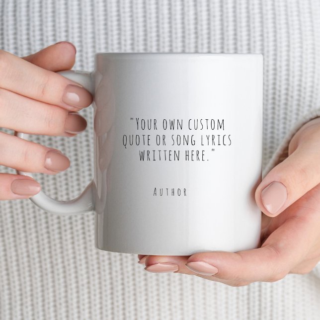 Caneca De Café Crie sua própria cotação personalizada de tendênci (Criador carregado)