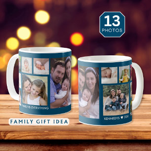 Caneca De Café Crie Sua Própria Família 13 Colagem de Fotos Ocean