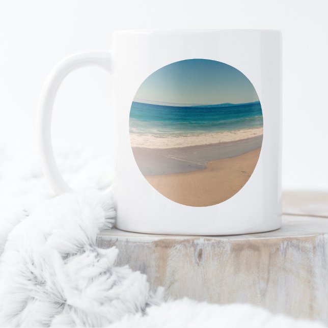 Caneca De Café Crie Sua Própria Foto Circular (Create Your Own Circle Photo Coffee Mug)