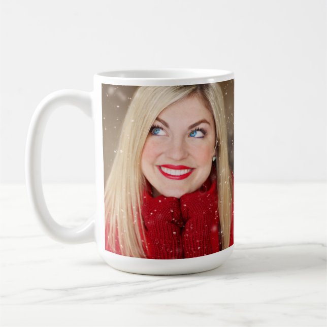 Caneca De Café Crie Sua Própria Foto Personalizada  (Esquerda)