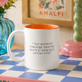 Caneca De Café Crie sua própria mensagem pessoal
