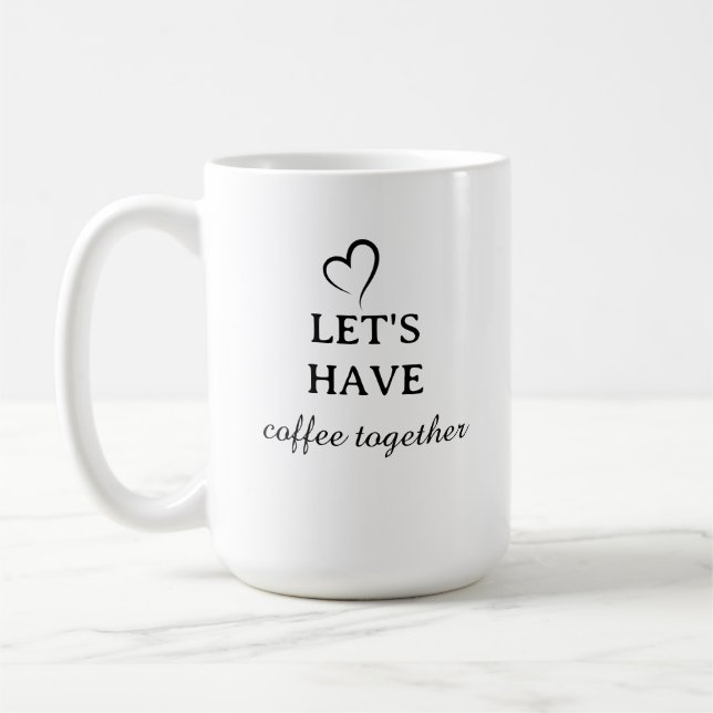 Caneca De Café Crie Sua Própria Promoção de Marca Simples (Esquerda)