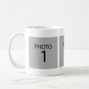 Caneca De Café Crie suas próprias memórias de colagem de fotos