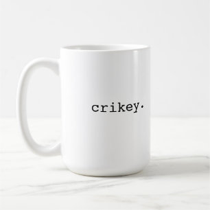 Caneca De Café Crikey - calão britânico