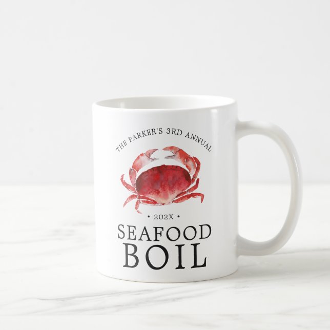 Caneca De Café Crimson Crab | Acidente com o Crab Boil (Direita)