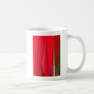 Caneca De Café Crimson Petal Symphony: Uma Palestra Design Vermel