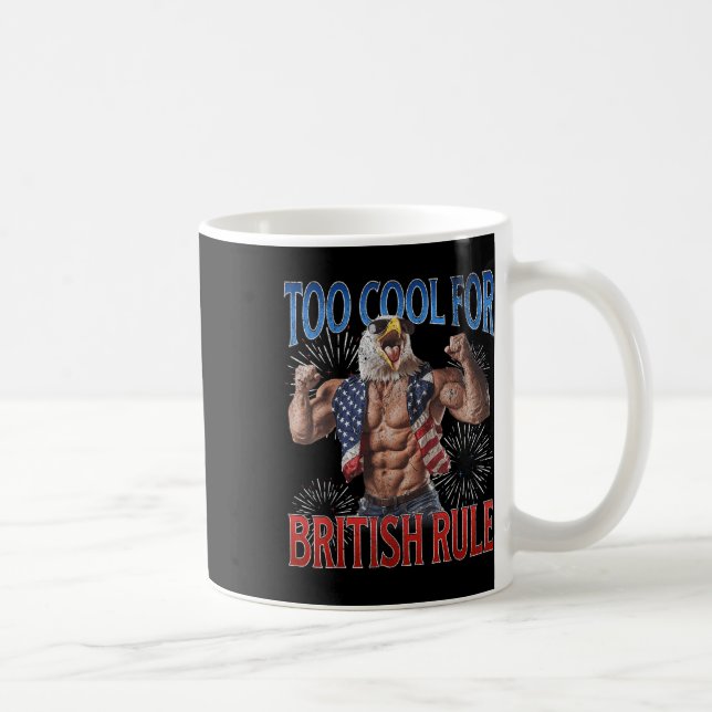 Caneca De Café Cringe Quatro De Julho  (Direita)