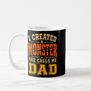 Caneca De Café Criou Um Monstro Dia Dos Pais Pai E Filha Pais De