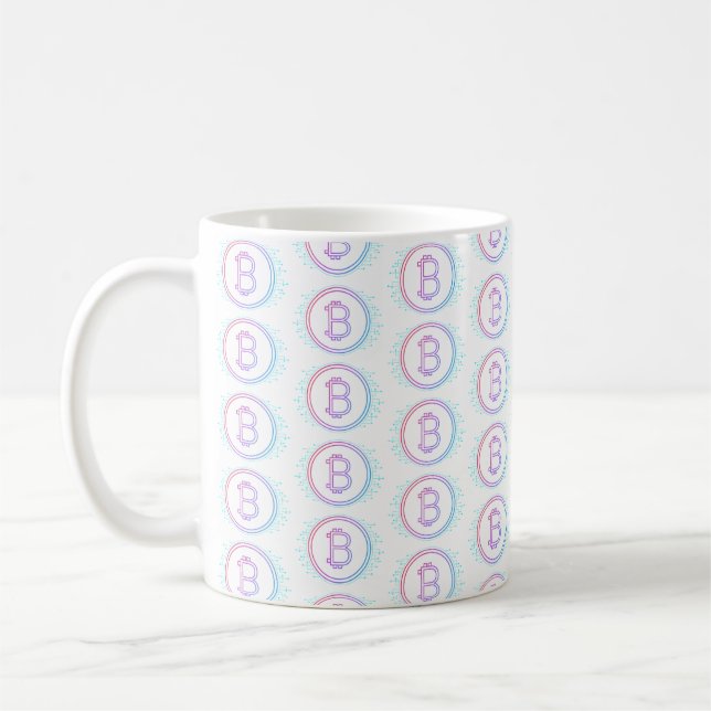 CANECA DE CAFÉ CRIPTOMOEDA BITCOIN (Esquerda)