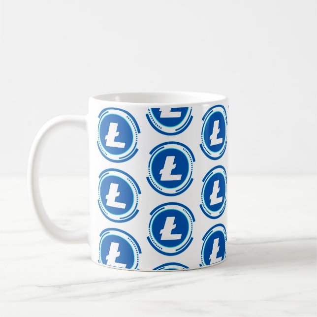 CANECA DE CAFÉ CRIPTOMOEDA LITECOIN (Esquerda)