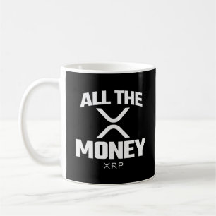 Caneca De Café Criptomoeda Meme XRP Cotações De Todo O Dinheiro