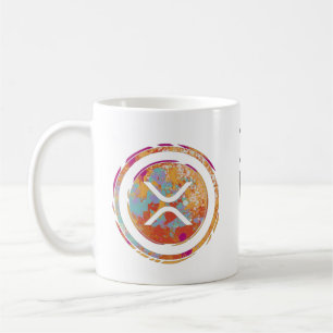 Caneca De Café Criptomoeda XRP - Cor de Água XRP