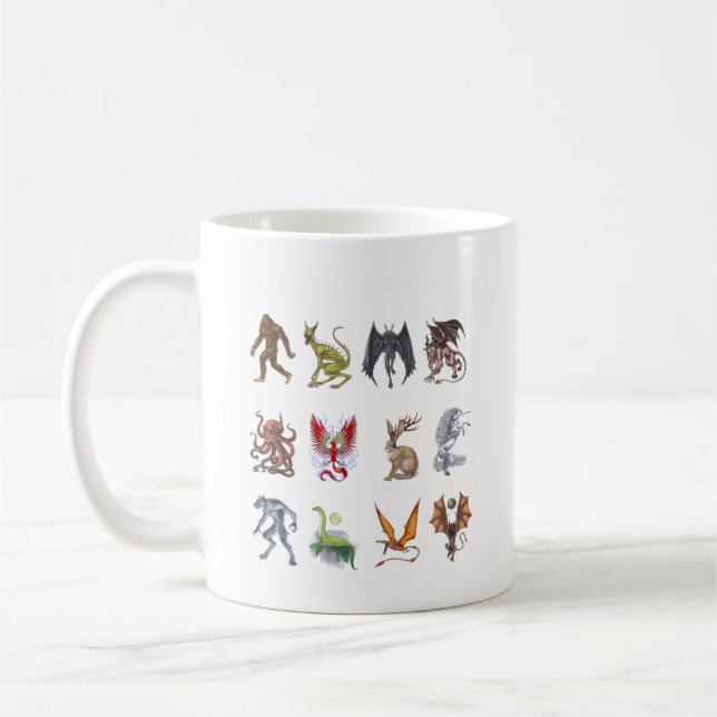 Caneca De Café Criptozoologia Criptide Criptozoologia (Esquerda)