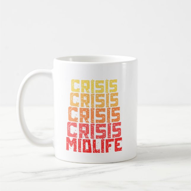 Caneca De Café crise da meia-idade (Esquerda)