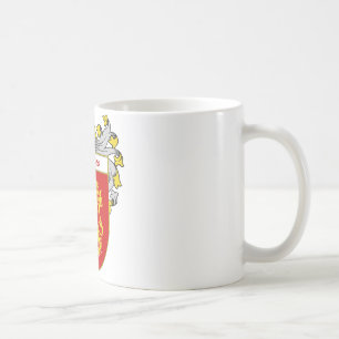 Caneca De Café Crista da brasão/família de Campos (envolvida)