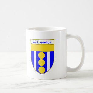 Caneca De Café Crista da brasão/família de McCormick