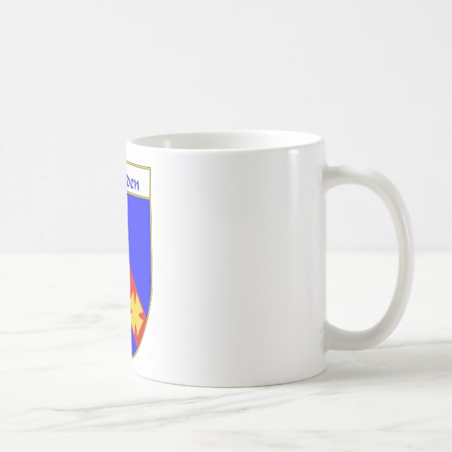 Caneca De Café Crista da brasão/família de McFadden (Direita)