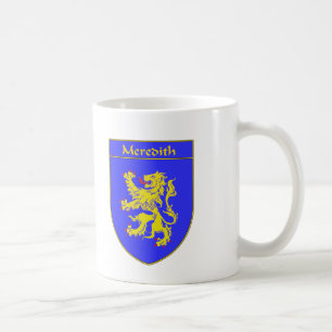 Caneca De Café Crista da brasão/família de Meredith