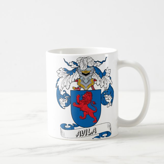 Caneca De Café Crista da família de Avila (Direita)
