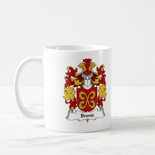 Caneca De Café Crista da família de Bronic (Esquerda)