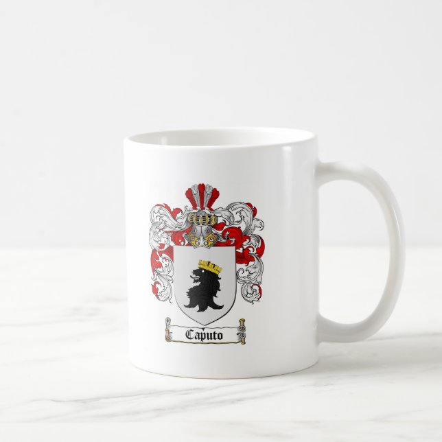 CANECA DE CAFÉ CRISTA DA FAMÍLIA DE CAPUTO - BRASÃO DE CAPUTO (Direita)
