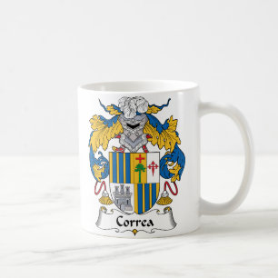 Caneca De Café Crista da família de Correa
